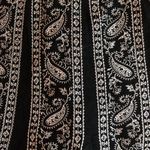 SilkLand size 10 Black and white embroidered paisley Skirt Photo 1