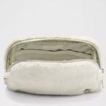 Lululemon White Fleece Belt Bag Silver Photo 3