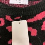 Elodie  Womens Multicolor Animal Print Crew Neck Pullover Sweater Photo 3