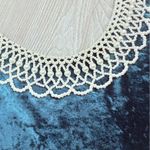 All that jazz Vintage 1980s all that jazzy green crushed velvet long sleeveless dress beaded m Photo 6