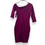 Lulus  Precious Thing Magenta‎ Asymmetrical Off The Shoulder Mini Dress Sz S NEW Photo 5