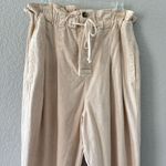 Free People Margate Pleated Paperbag Trouser Pant Misty Rose Size M Boho Chic Photo 3