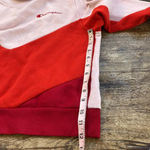 Champion chevron striped mock turtleneck sweatshirt pink orange crop size xs Photo 7