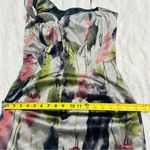 Jay Godfrey Size 8 Multicolor Shimmer Satin Abstract Cocktail Pencil Dress Silver Photo 12