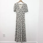 Madewell NWT  Puff-Sleeve V-Neck Midi Dress in Floral Size 0 Photo 3