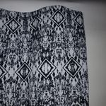 Bobbie Brooks 2X Long Tank Tunic Tribal Print Top Plus in Black White Photo 5