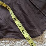 Diane Von Furstenberg DVF Made in Italy lightweight brown silk blend button down swim cover dress Photo 8