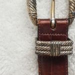 Brighton Vintage Croc Embossed leather belt Photo 1