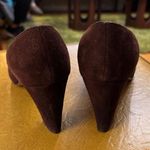 Vintage Customcraft Brown Suede Heels Size 8.5 Photo 1