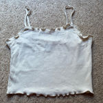 Love, Fire Love Fire Cream Tank Top Ruffled Photo 0
