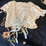 Brandy Melville Floral wrap top Photo 1