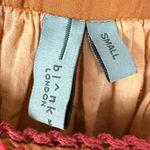 Anthropologie  Blank Bl-nk London Tessa Orange Silky Blouse Size Small Bohemian Photo 12