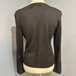 Dana Buchman Black and gold semi-sheer sparkle top going out NYE holidays bling party, Size M Photo 7