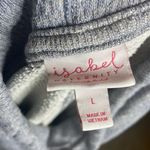 Isabel Maternity Womens Gray Cowl Neck Sparkle Sweatshirt Size Large Photo 3