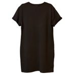 Athleta  Women's Dress Brown Short Sleeve Knit T Shirt Casual Pockets Acid Wash # Photo 1