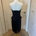 White House | Black Market Black Strapless Dress Fully Lined Size 6 Photo 2