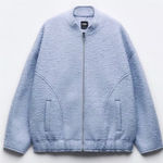 ZARA NWT OVERSIZED
BOUCLE BOMBER Photo 0