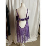 Cacique Women's  Purple Leopard Print Chemise 2X Photo 1