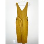Alex Mill Womens Ollie Jumpsuit Sleeveless Cropped Denim Golden Khaki Medium NWT Brown Photo 1