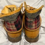 Rampage Women’s size 7 brown and Red Lace-Up Boots with Foldable Cuff Photo 1