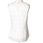 Sail To Sable  white fringe eyelet tank top sz XS Photo 1
