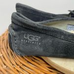 UGG  Retreat 5767 Black Suede‎ Shearling Lined Driving Loafer Moccasin Womens 7 Photo 4