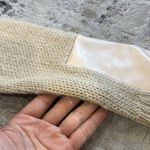 Venus wool blend fur lined collar open knit cardigan sweater Photo 8