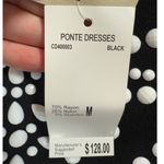 Carmen Marc Valvo NWT  Beaded Neck Ponte Sheath‎ Dress Black M Photo 3