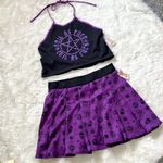 Evil as Fk Pentagram Skirt Set Purple Size L Photo 3