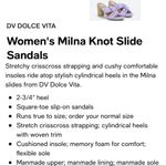 DV Dolce Vita “Milna” Light Purple Knot Slide Woven Heels Sandals Size 7 Photo 15