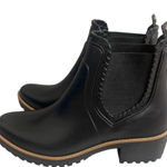 Jack Rogers ‎ Black Ankle Booties with Chunky Heel Photo 0