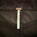 Free People velvet pants flare high rise cropped cotton 10 black Photo 4