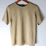 Patrick Tricot M Gold Shimmering Pullover Top Size M Photo 0