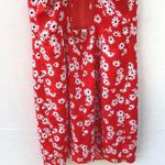 BriDGE Womens medium red Sleeveless Floral strappy spring sleeveless sun dress Photo 5