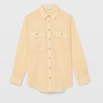 Club Monaco EUC -  Chemise Long Sleeve Marnee Shirt in Banana Size - Small Photo 2