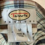 Talbots Multicolor Plaid slacks 12p Photo 1