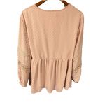 Indigo Soul Babydoll Top Shirt Women 2XL Pink Swiss Dot Summer Fairy Earthy Boho Size undefined Photo 1