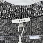 Sioni Sweater Vest Womens Medium Black White Knit Viscose Photo 5