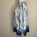 Willi Smith Patterned Blouse 3/4 Sleeve Sz Small Photo 2