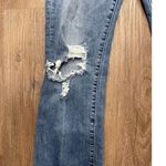 Mother The Insider Crop Step Chew in Dancing on Coals Distressed Blue Jeans Sz26 Size 26 Photo 4