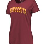 Fanatics NWT Minnesota Golden Gophers  Women's Basic Arch T-Shirt - Maroon Large Photo 1