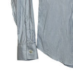 Southern Tide Southern Tide Shirt Size 4 Blue White Striped Cotton Stretch Blend Womens LS Photo 4