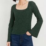 Old Navy  Textured Lace Scoop Neck Flared Sleeved Top Size Medium Photo 0