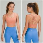 Lululemon Free to Be Serene Longline Bra Size 14 C/D Cup Pink Savannah Photo 1