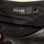 DO+BE Black Faux Leather Tiered Mini Skort – Size S Photo 3