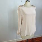 See By Chloe  Silk Blush Ruffle Chiffon Blouse Photo 1