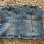 ZARA  Jean Strapless Top Photo 0