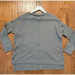 American Eagle green waffleknit oversized seam front top xs Photo 8