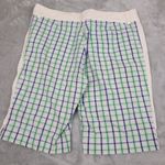 Adidas  Golf Shorts Women's Size 10‎ Plaid Stretch Pockets Flat Front Performance Photo 8