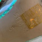 London Simmi Mule Iridescent Spike Heel Gold Size 7.5 Photo 9